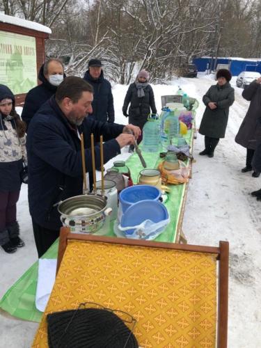 Крещение Господне в Храме Тихвинской Иконы Божией Матери в Саларьеве 2022